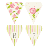 お花のガーランドシャビーフラワー