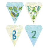 動物ガーランド緑の風